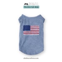 Áo Thun “Cờ Mỹ” Cho Chó Hàng Xuất Khẩu Cao Cấp