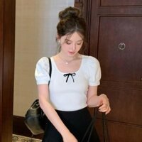 ÁO THUN CỔ RỘNG TAY BỒNG BO PHỒNG ĐẸP L88 QC