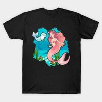 Áo thun Cô Tiên Kỳ Quái xinh Cute Funny Mermaid Cat Swimming Kitty Mermaidcat TShirt - TEE20