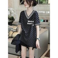 ÁO THUN CỔ TIM CARO PHỐI VIỀN