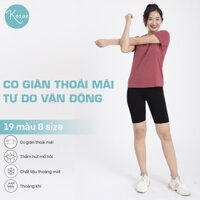 Áo thun cổ tim màu Hồng đất