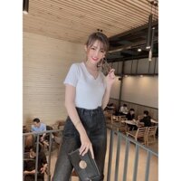 Áo thun Cổ Tim Túi  zara