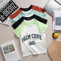 Áo thun cổ tròn cho bé Size 18kg - 55kg chất vải cotton mềm mịn, thoáng mát thoải mái vận động có phối tay cá tính AZR02
