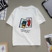 Áo thun cổ tròn cho bé Size 14kg - 50kg chất vải cotton mềm mịn, thoáng mát thoải mái vận động có 6 màu cá tính AZR2B3