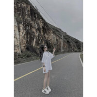 Áo thun cổ tròn hoạt tiết adidas