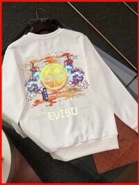 ♞Áo thun cổ tròn in chữ Evisu dành cho nam 2025