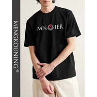 Áo thun cổ tròn mới của Moncler nam ngắn tay cotton nguyên chất áo thun nửa tay