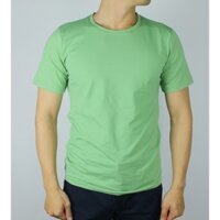 Áo thun cổ tròn nam màu xanh chuối