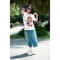 Áo thun cổ tròn oversize áo thun labubu