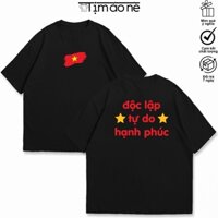 Áo Thun Cờ Việt Nam, Quốc Khánh, Yêu Tổ Quốc, Du Lịch. Cotton Form Oversize