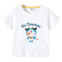 Áo thun cộc tay CT125 cotton Doraemon Doremon cho bé Hè 2024
