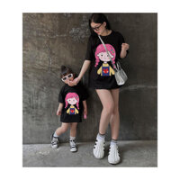 Áo thun cộc tay gia đình họa tiết BABY KIDS đáng yêu  cho bé, áo phông trẻ em và gia đình, unisex. KOKA KIDS