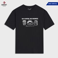 Áo Thun Cộc Tay Unisex GENVIET JEANS In Họa Tiết Coffee Chất Liệu Cotton Co Giãn, Thoáng Mát S251.G.TA5232T08992