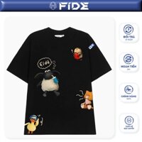 Áo thun CON CỪU FIDE phông trơn nam nữ cổ tròn FIDE SHAUN 15