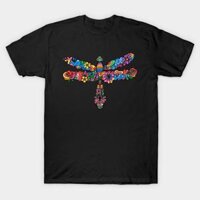 Áo thun Côn trùng Rồng hoa Dragon Fly Floral Doodle TShirt - TEE33