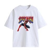 Áo thun cotton CT25 cộc tay spiderman M004