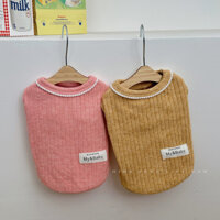 Áo Thun Cotton Dễ Thương Cho Chó Mèo Mặc Ấm Áp Quần Áo Cho Thú Cưng Cao Cấp Hàn Quốc Hiha Pets.