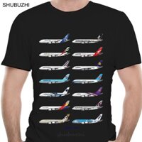 Áo Thun Cotton In Hình Máy Bay AIRBUS Thời Trang Mùa Hè 2022 Cho Nam size s euro sbz535