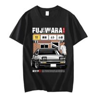 Áo Thun cotton In Hình Xe Đua Ae86 Takumi Fujiwara R34 Skyline Gtr Jdm Cá TínhS-5XL