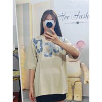 Áo thun cotton Jinmi form rộng dành cho nam nữ freesize