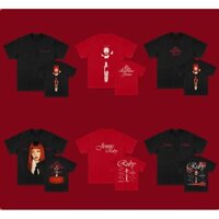 Áo thun Cotton KPOP JENNIE Ruby Merch Vintage Street dáng rộng in hình tay ngắn cỡ lớn mùa hè Áo sơ mi nam nữ thời trang thường ngày Tee