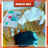 Áo thun cotton lạnh nửa cổ lọ cho bé HAMSTER BABY mềm mại, thoáng mát.