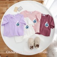 Áo Thun Cotton Mỏng Mùa Hè 2023 Tay Cộc Phong Cách Mới Cho Bé Gái Dễ Phối Đồ Với 18 Màu Tùy Chọn♥