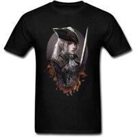 Áo thun cotton nam Bloodborne Game Cosplay Freedom Áo thun màu đen dành cho nam Trung bình Vận chuyển nhanh Dạo phố Quà tặng