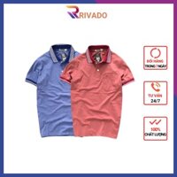 Áo thun cotton nam có cổ tay ngắn và túi ngực đẹp hàng VNXK áo phông nam basic RIVADO TL08