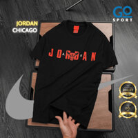 Áo Thun Cotton Nam Cổ Tròn J.Dan Chicago Bull Print chất vải cotton 4 chiều dày dặn, mềm mát, logo in cao cấp