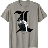 Áo thun cotton nam Death Note L Lawliet Áo thun vận chuyển nhanh Dạo phố Quà tặng Áo thun 4XL, 5XL, 6XL
