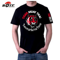 Áo thun cotton nam SOTF Tiger muay Thái boxing Áo mma jersey muay Thái áo đấm bốc ngắn mma muay quần áo