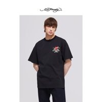 Áo Thun cotton Ngắn Tay In Họa Tiết Ed Hardy Thời Trang Mùa Hè Cho Nam