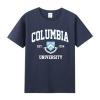 Áo Thun cotton Ngắn Tay In Hình Columbia Đại Học Columbia Mỹ Cho Nam Và Nữ