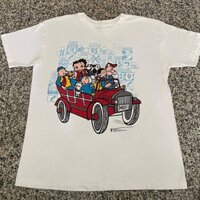 Áo Thun cotton Ngắn Tay In Hoạt Hình Betty boop Thời Trang Unisex Cá Tính