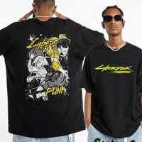 Áo Thun cotton Nguyên Chất Tay Ngắn In Hình anime cyber edgerunners punk lucy Nhật Bản Thời Trang Cho Nam Và Nữ