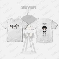 Áo Thun cotton Tay Ngắn Cổ Tròn In Hình Hoạt Hình bangtan boys 2023 bangtan boys jung kook album seven 7 Thời Trang Thường Ngày Cho Nam Và Nữ