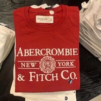 Áo Thun Cotton Tay Ngắn Cổ Tròn In Hình Abercrombie & Fitch Thoải Mái