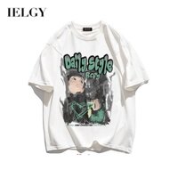 Áo thun cotton tay ngắn IELGY hiphop nam mùa hè dáng rộng