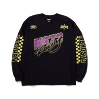 Áo Thun cotton Trơn Tay Dài hood x super73 Thời Trang Thu Đông unisex