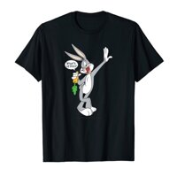 Áo thun cotton unisex HTFashion in hình Kids Looney Tunes Bugs Bunny What39s Up Doc Portrait - 10015