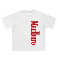 Áo thun cùng kiểu buổi hòa nhạc Guns N' Roses, bằng cotton, in Marlboro, dành cho cả nam nữ