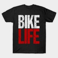 Áo thun Cuộc sống trên xe đạp dễ thương cổ tròn xinh mới thịnh hành Bike life TShirt