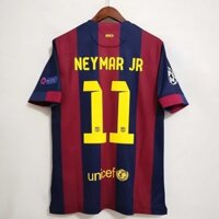 Áo Thun Đá Banh Số 14-15 In Tên Cầu Thủ Bóng Đá NEYMAR JR MESSI Phong Cách Retro Thái Lan