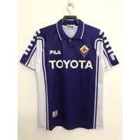 Áo Thun Đá Banh Tay Ngắn Size S-XXL 99-00 Fiorentina Phong Cách Retro Cho Nam