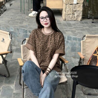 Áo Thun Da Báo ❤ Áo Phông Cotton Dày Dặn Dáng Rộng Nam Nữ NA714