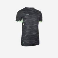 Áo thun đá bóng nam ngắn tay viralto pxl đen/xanh lá Decathlon KIPSTA mã 8844125