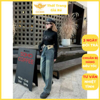 Áo Thun Dài Tay Cổ Lọ Dáng Ôm Eo In Hình Chữ Thập Bling Bling GOSS GA1326 Áo Body Nữ Hoạ Tiết Cổ Cao Mặc Mùa Thu Đông