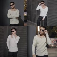 Áo thun dài tay cổ thuyền khoét sâu [Mã 94]