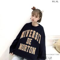 Áo Thun Dài Tay Form Rộng [ Bolebo ] University De - Áo thun Ulzzang Đẹp '